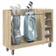 Golf Skab med hjul Ensfarvet Sonoma eg 120 x 45 x 98 cm