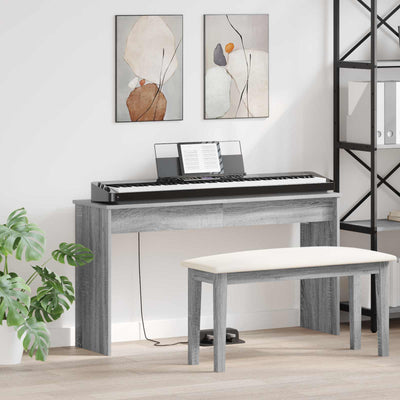 Keyboard Stand Grå Sonoma 120 x 32 x 64 cm Konstrueret træ