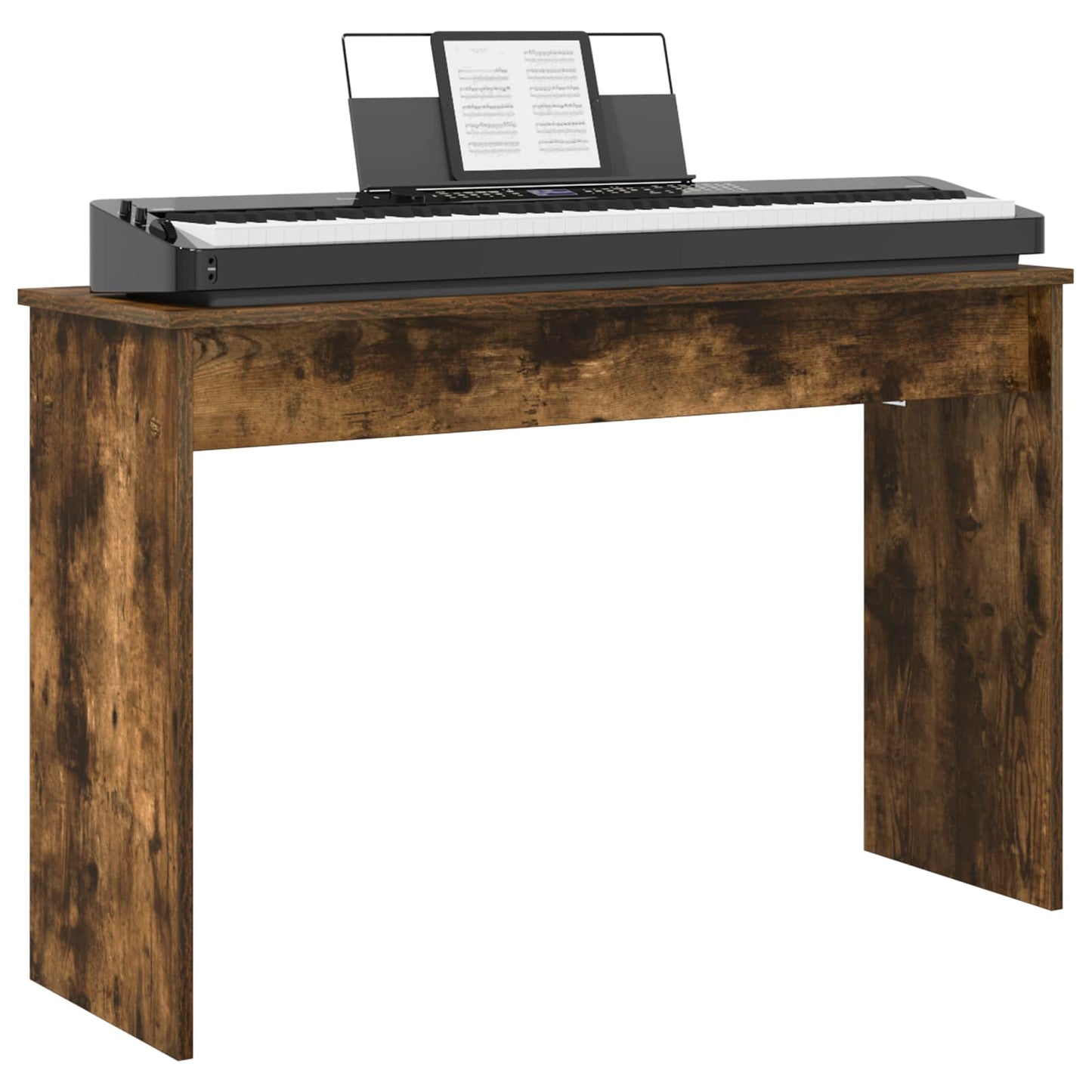 Keyboard Stand Røget eg 100 x 32 x 64 cm Konstrueret træ
