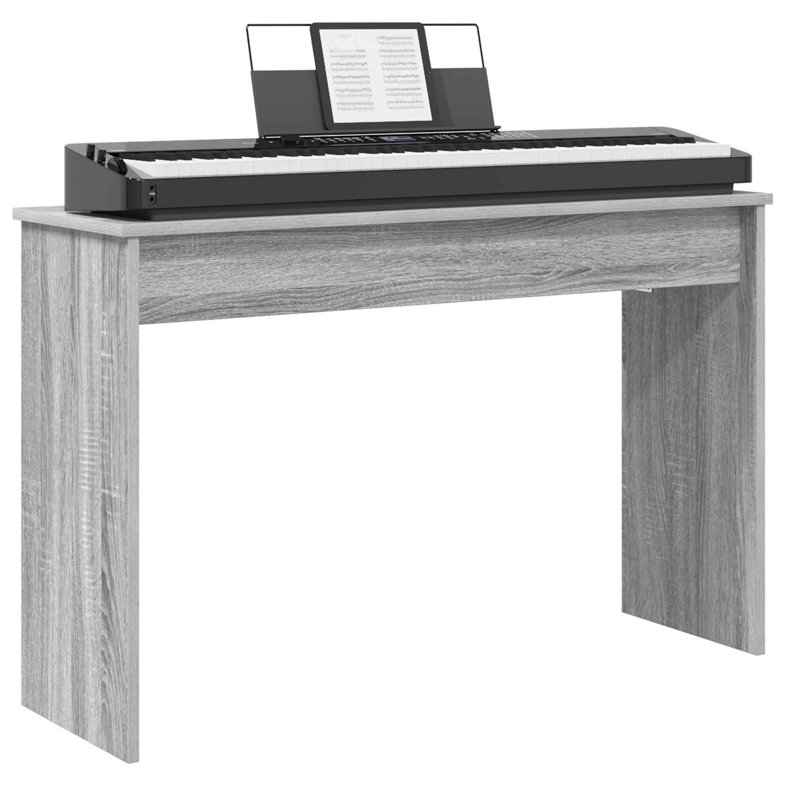 Keyboard Stand Grå Sonoma 100 x 32 x 64 cm Konstrueret træ billede