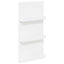 Magasin Rack med hylde Hvid 51 x 11 x 102 cm Konstrueret træ