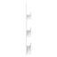 Magasin Rack med hylde Hvid 51 x 11 x 102 cm Konstrueret træ
