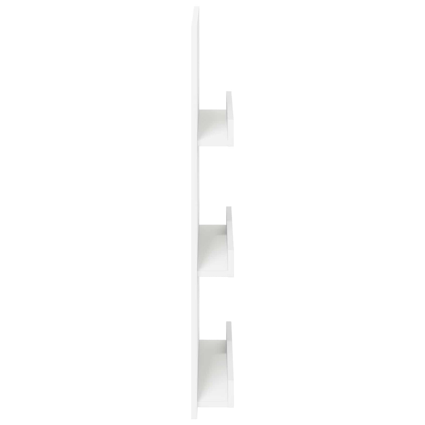 Magasin Rack med hylde Hvid 51 x 11 x 102 cm Konstrueret træ