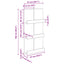 Magasin Rack Beton Grå 51 x 11 x 102 cm Konstrueret træ