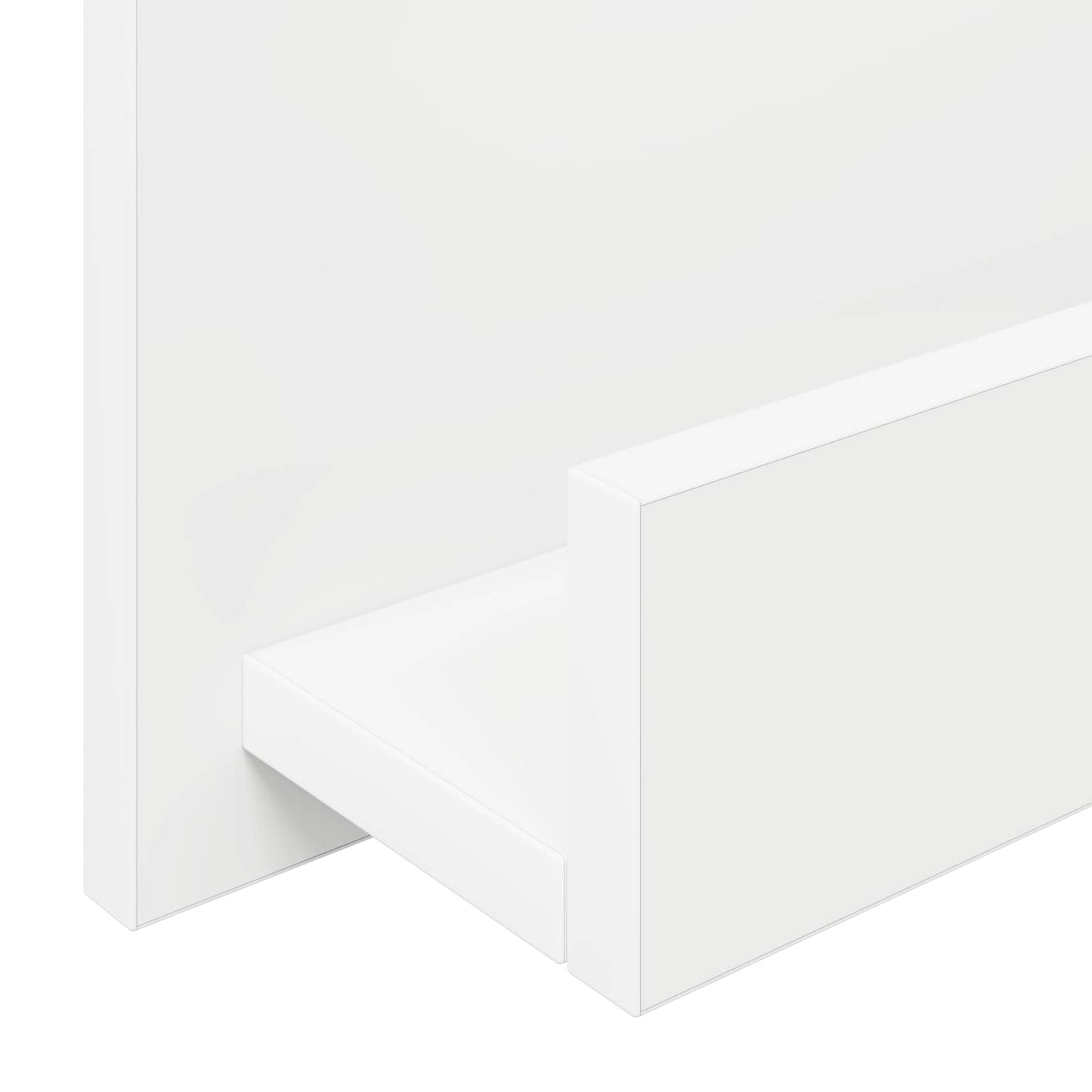 Magasin Rack med hylde Hvid 43 x 11 x 102 cm Konstrueret træ