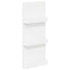 Magasin Rack med hylde Hvid 43 x 11 x 102 cm Konstrueret træ
