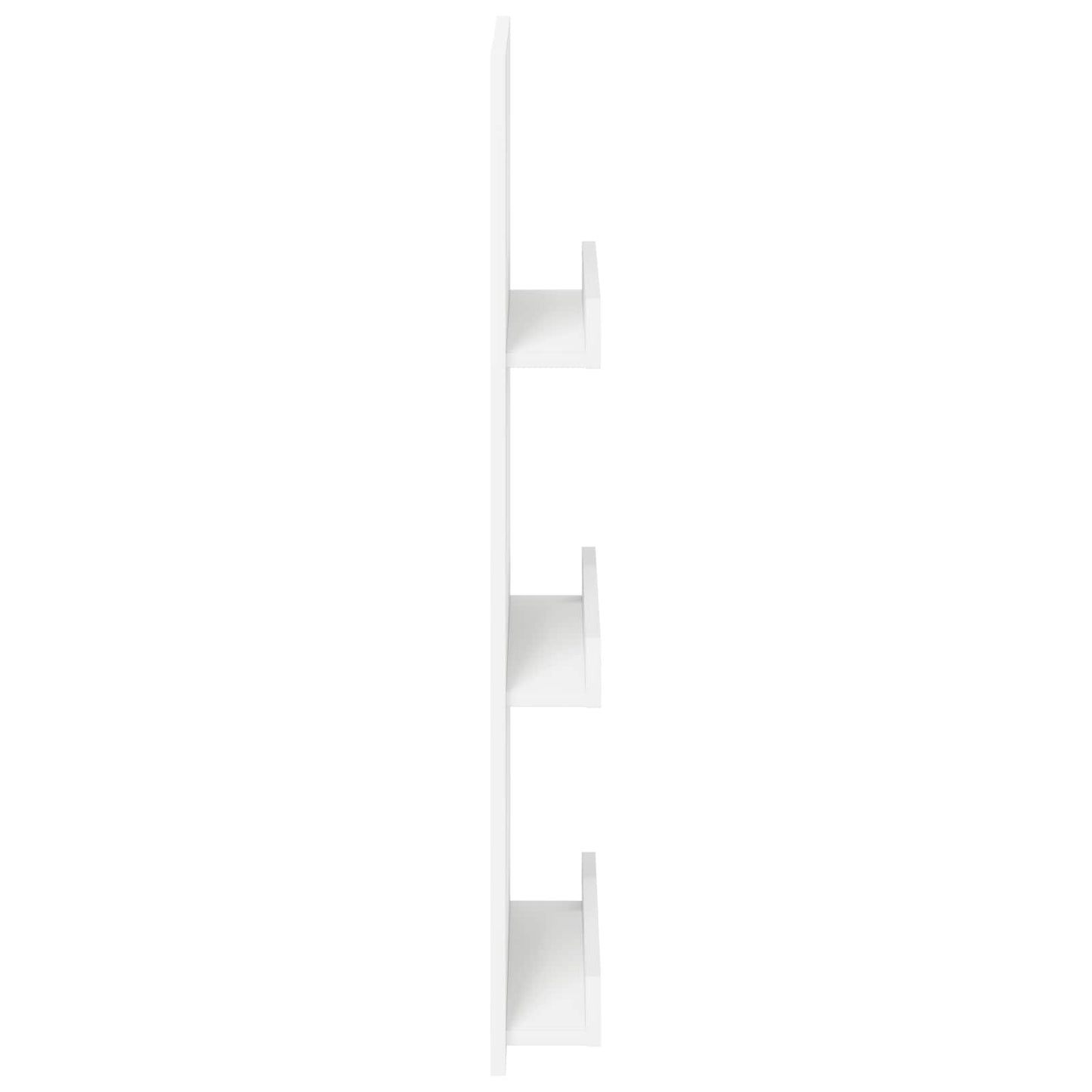 Magasin Rack med hylde Hvid 43 x 11 x 102 cm Konstrueret træ