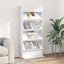 Magasin Rack med hylde Hvid 70 x 41 x 156 cm Konstrueret træ