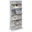 Magasin Rack Beton Grå 70 x 41 x 156 cm Konstrueret træ