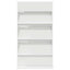 Magasin Rack med hylde Hvid 70 x 41 x 126 cm Konstrueret træ
