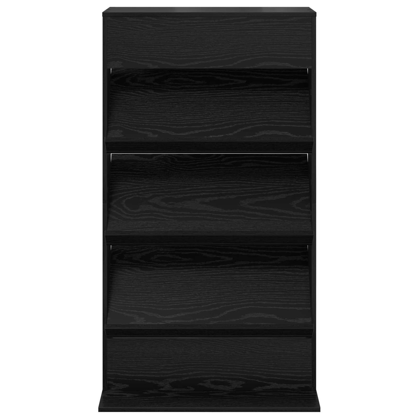 Magasin Rack med hylde Sort eg 70 x 41 x 126 cm Konstrueret træ