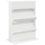 Magasin Rack med hylde Hvid 70 x 41 x 96 cm Konstrueret træ