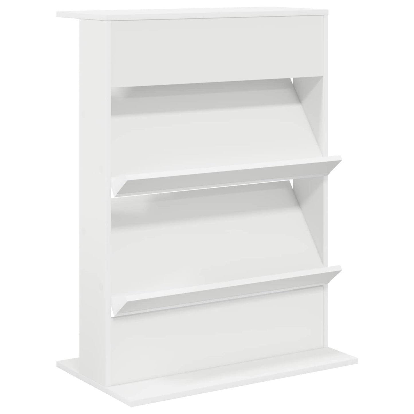 Magasin Rack med hylde Hvid 70 x 41 x 96 cm Konstrueret træ