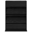 Magasin Rack med hylde Sort eg 70 x 41 x 96 cm Konstrueret træ
