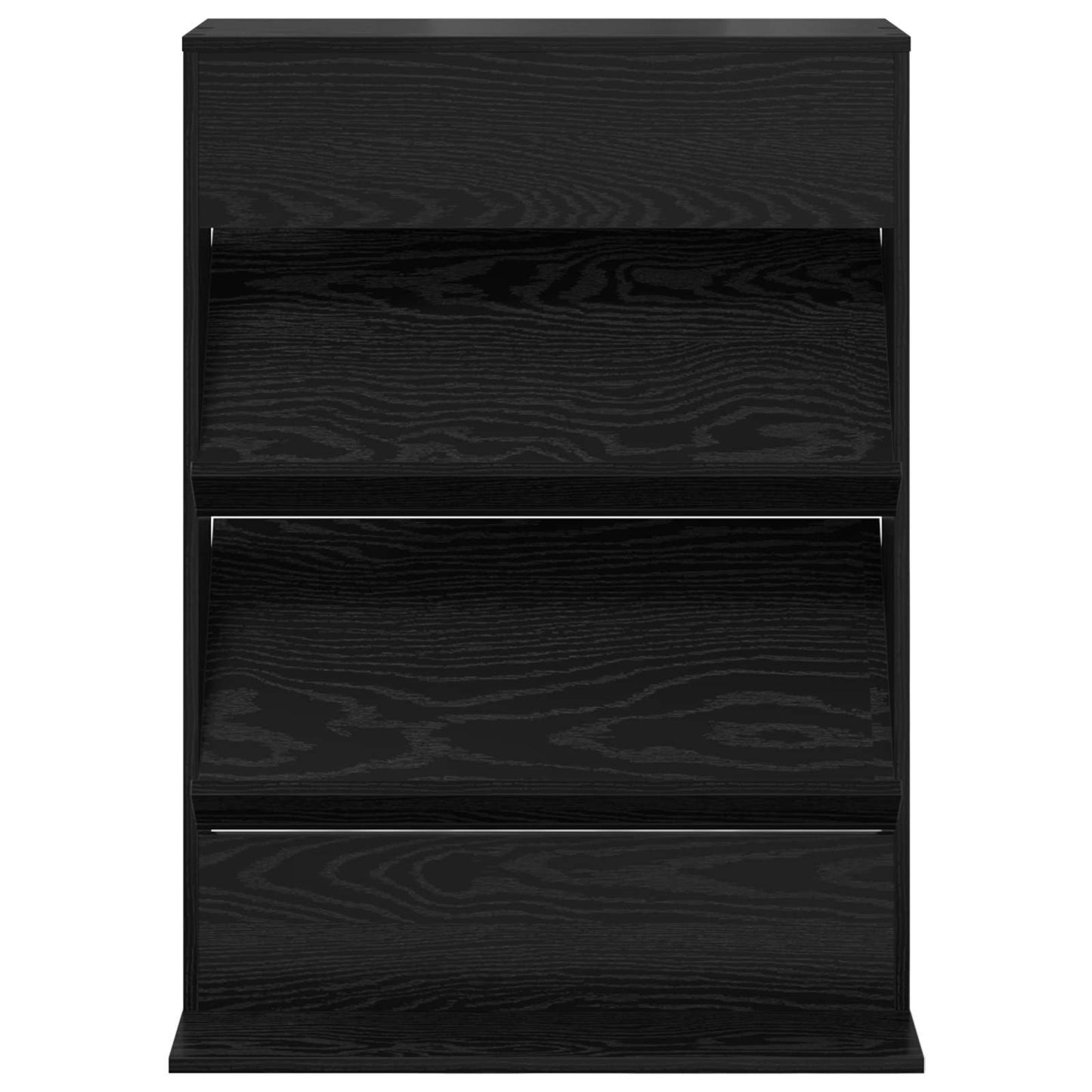 Magasin Rack med hylde Sort eg 70 x 41 x 96 cm Konstrueret træ