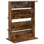 Magasin Rack med hylde Røget eg 70 x 41 x 96 cm Konstrueret træ