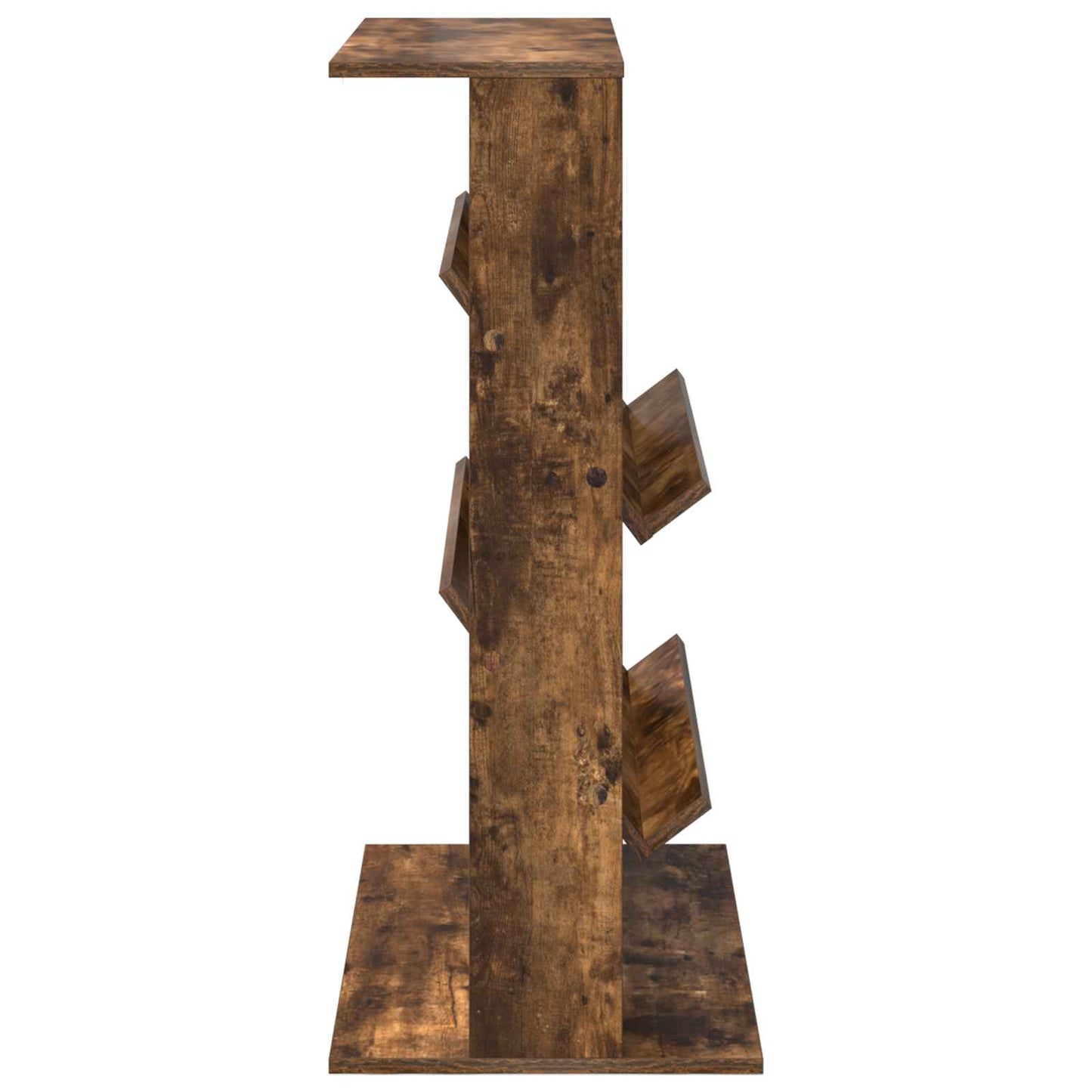 Magasin Rack med hylde Røget eg 70 x 41 x 96 cm Konstrueret træ