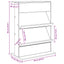 Magasin Rack Grå Sonoma 70 x 41 x 96 cm Konstrueret træ
