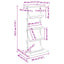 Magasin Rack Gammelt træ 68 x 40 x 123.5 cm Konstrueret træ