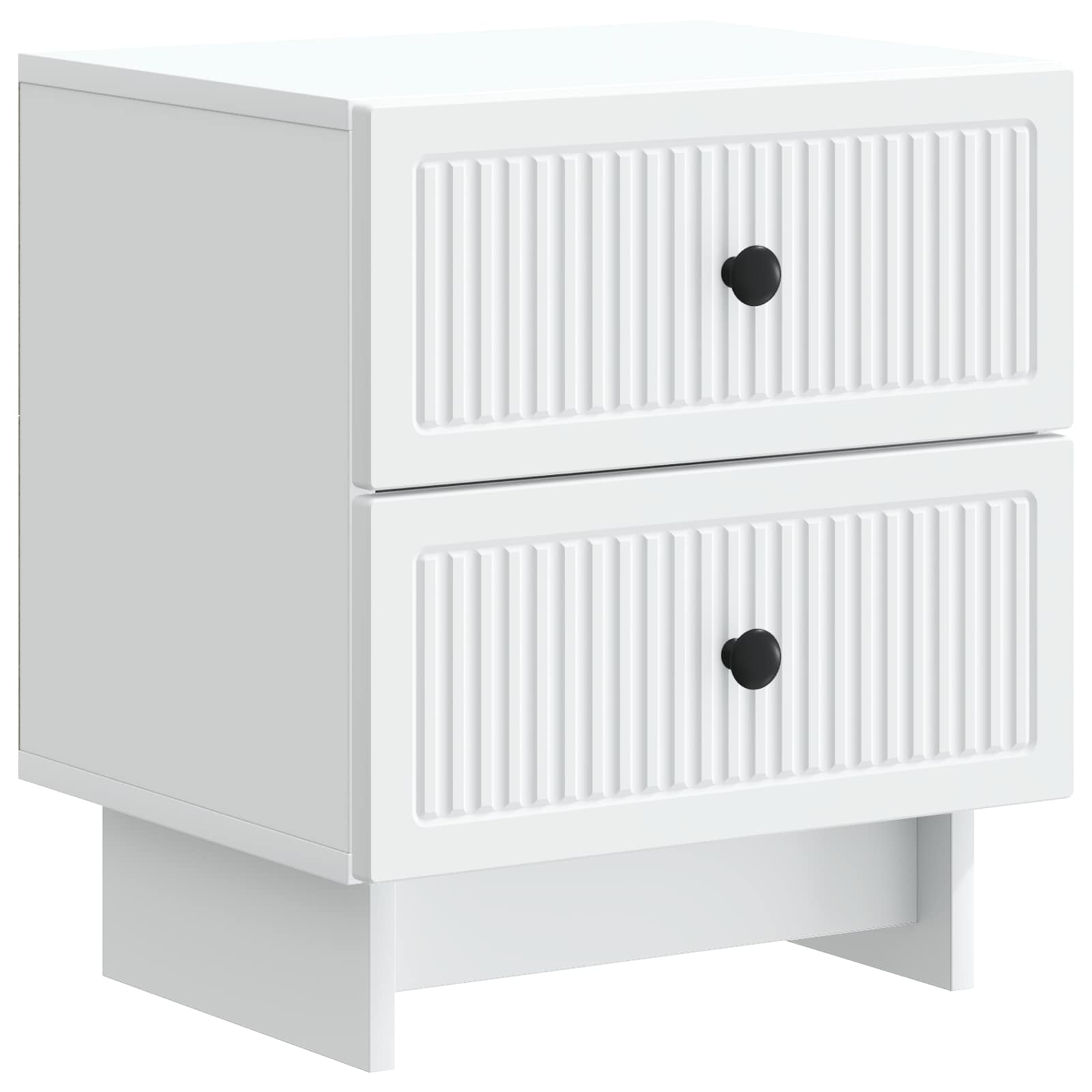 Natskab med skuffe Hvid 43 x 34,5 x 47,5 cm Konstrueret træ billede
