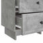 Natskab 2 pcs Betongrå 43 x 34,5 x 47,5 cm Konstrueret træ