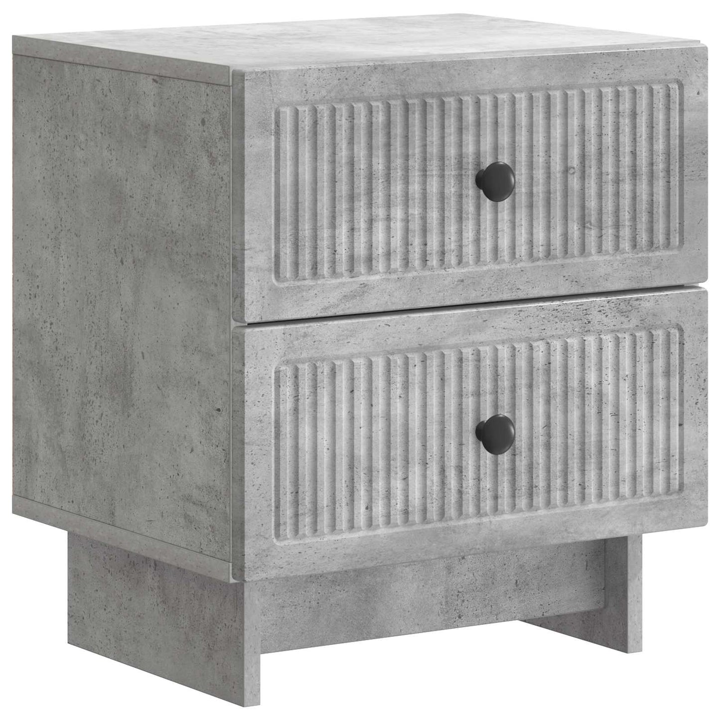 Natskab 2 pcs Betongrå 43 x 34,5 x 47,5 cm Konstrueret træ