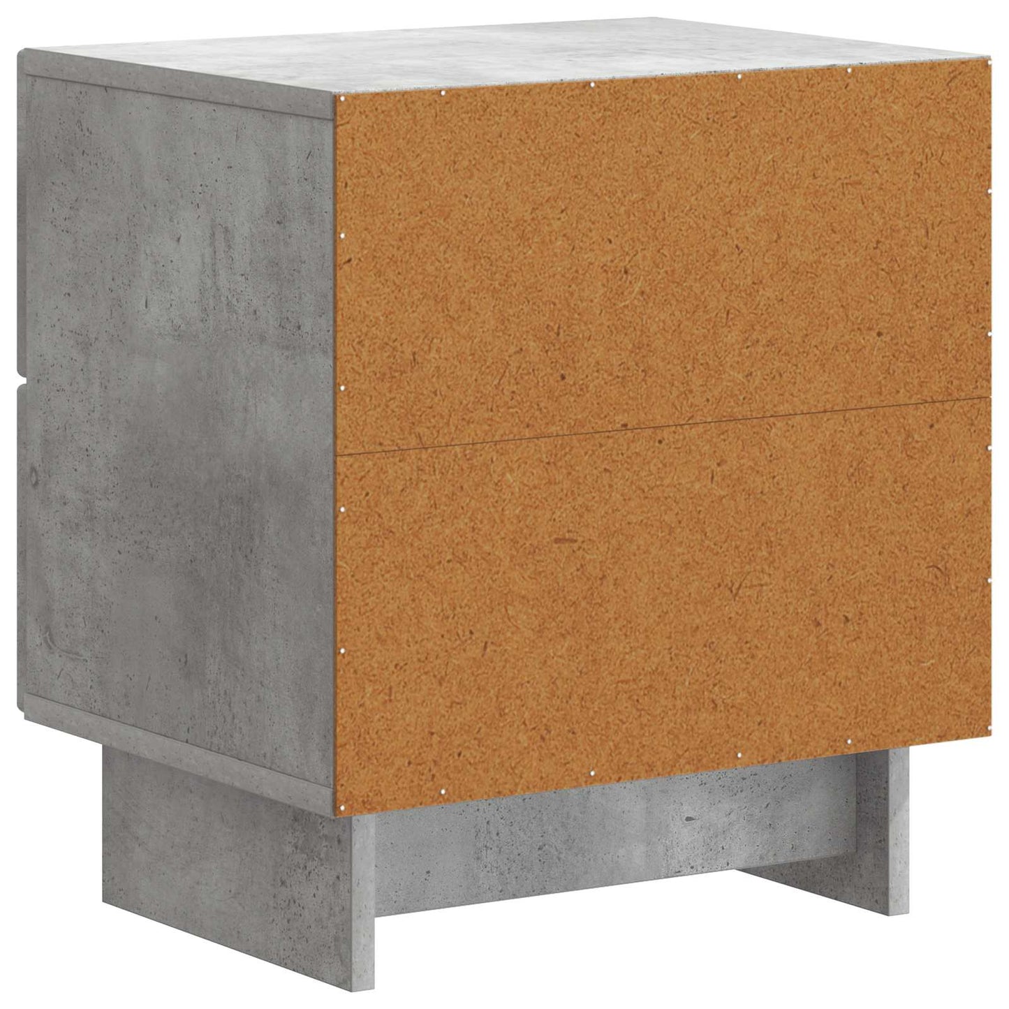 Natskab 2 stk. Betongrå 43 x 34,5 x 47,5 cm Konstrueret træ