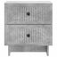 Natskab 2 pcs Betongrå 43 x 34,5 x 47,5 cm Konstrueret træ
