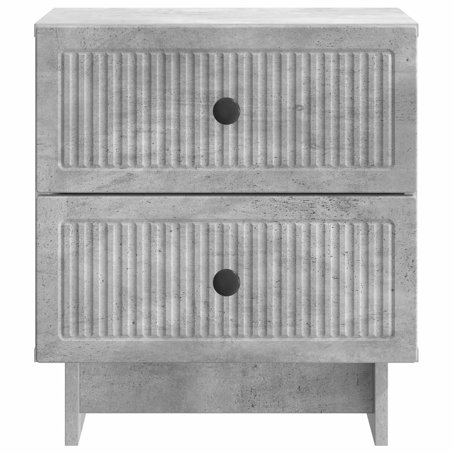 Natskab 2 pcs Betongrå 43 x 34,5 x 47,5 cm Konstrueret træ
