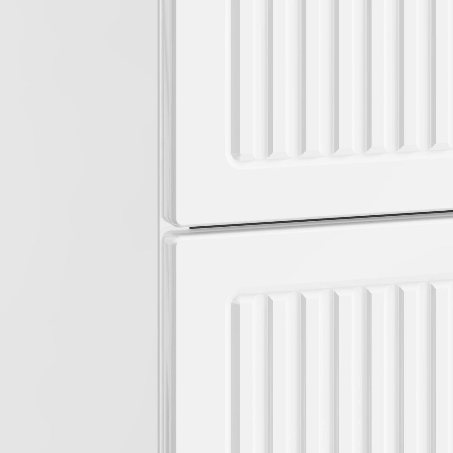 Natskab 2 pcs Hvid højglans 43 x 34,5 x 47,5 cm Konstrueret træ