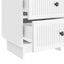 Natskab 2 pcs Hvid højglans 43 x 34,5 x 47,5 cm Konstrueret træ