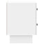 Natskab 2 pcs Hvid højglans 43 x 34,5 x 47,5 cm Konstrueret træ