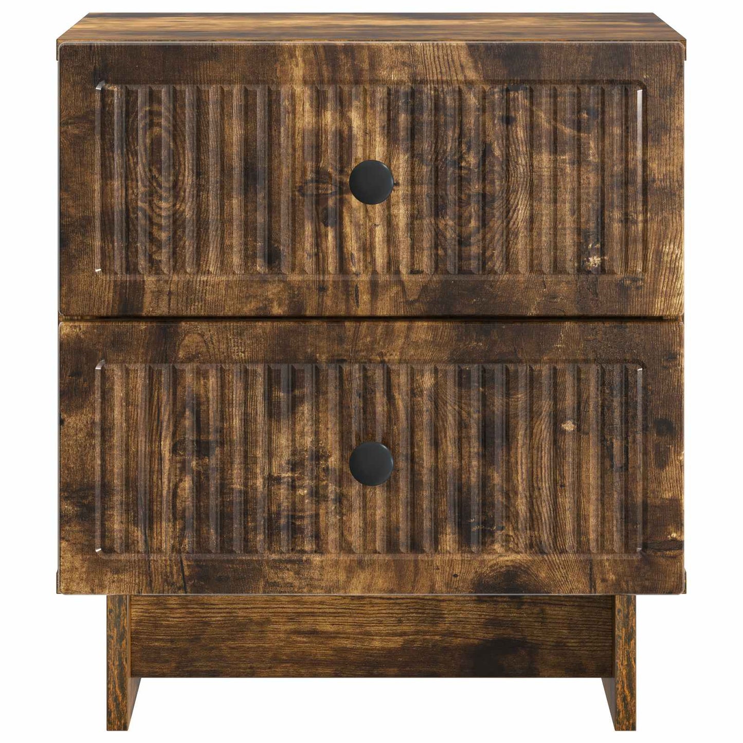 Natskab 2 stk. Røget eg 43 x 34,5 x 47,5 cm Konstrueret træ