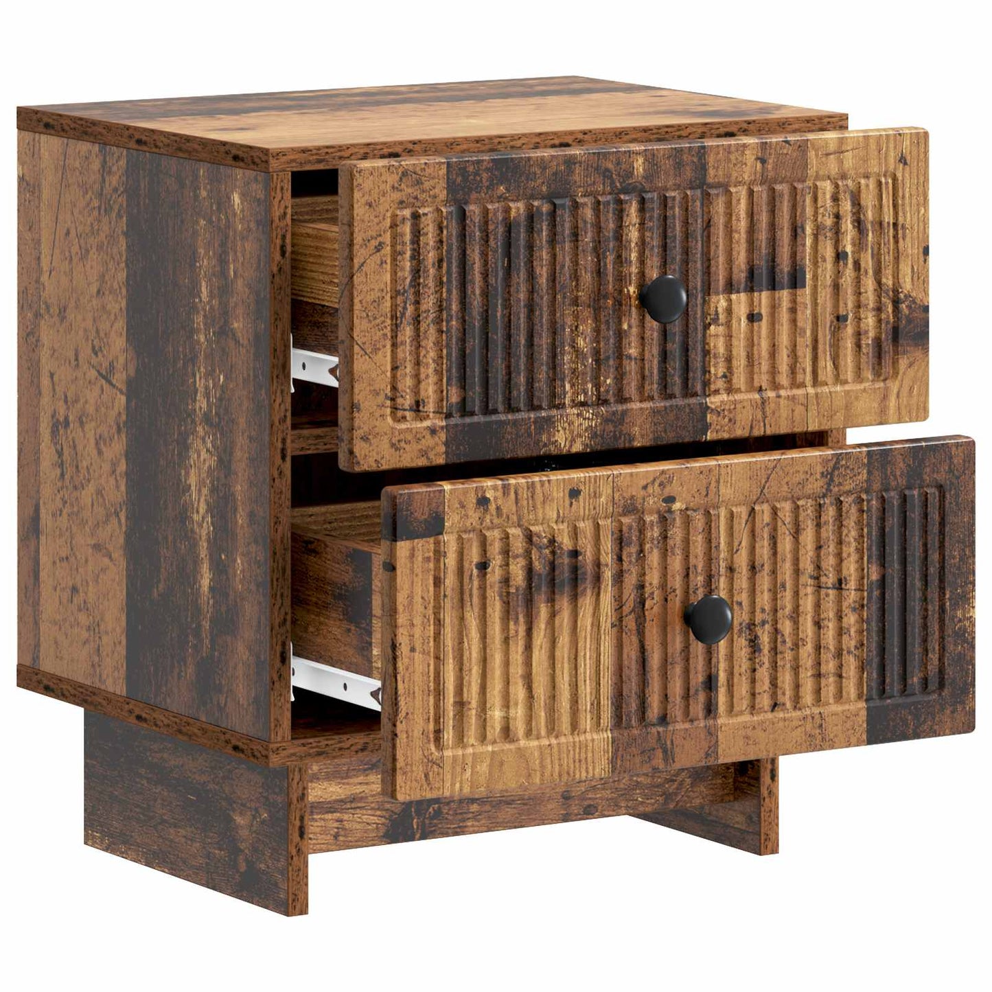Natskab 2 pcs Gammelt træ 43 x 34,5 x 47,5 cm Konstrueret træ