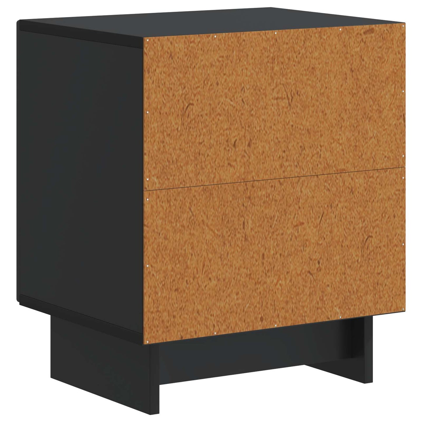 Natskab 2 pcs Sort 43 x 34,5 x 50 cm Konstrueret træ