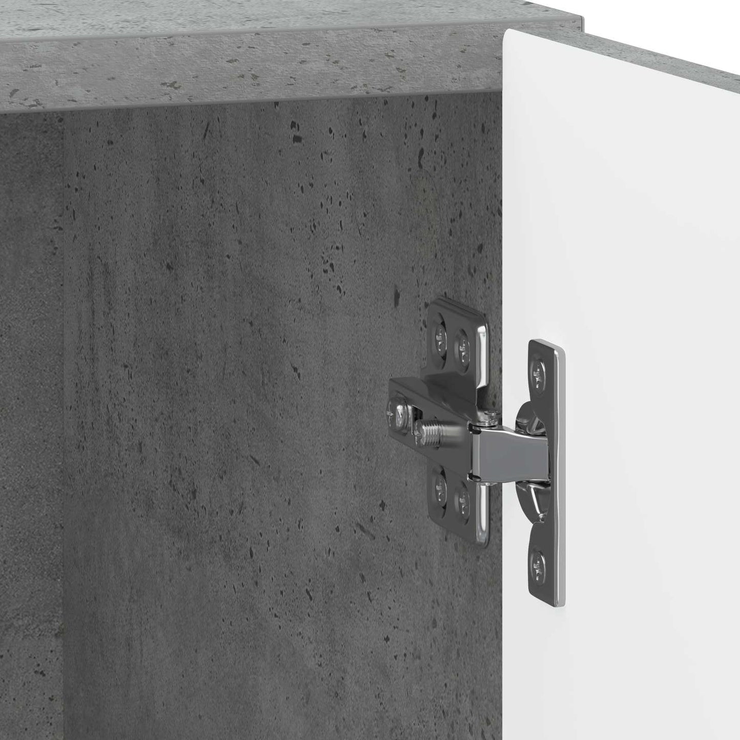 Natskab 2 pcs Betongrå 43 x 34,5 x 50 cm Konstrueret træ