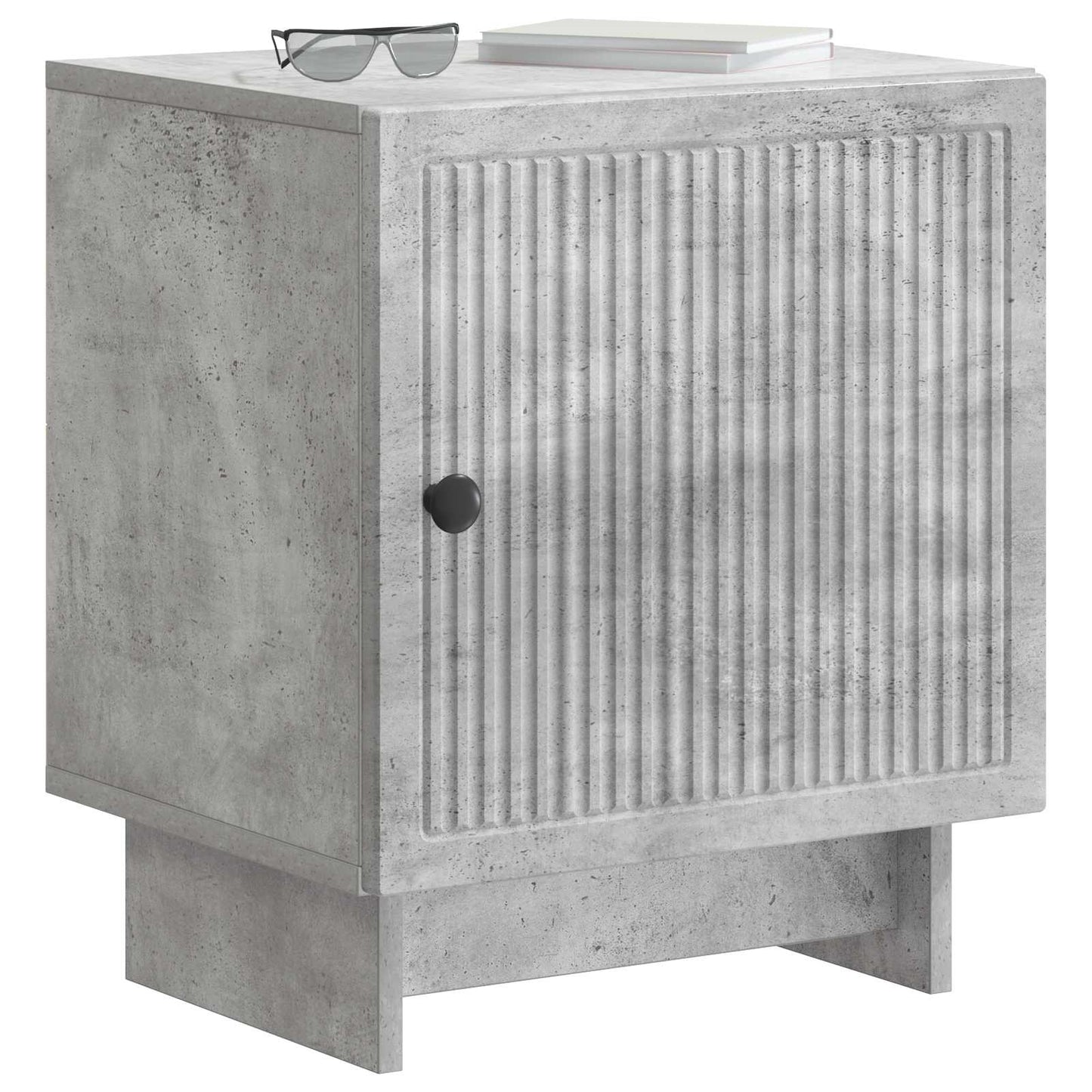Natskab 2 pcs Betongrå 43 x 34,5 x 50 cm Konstrueret træ