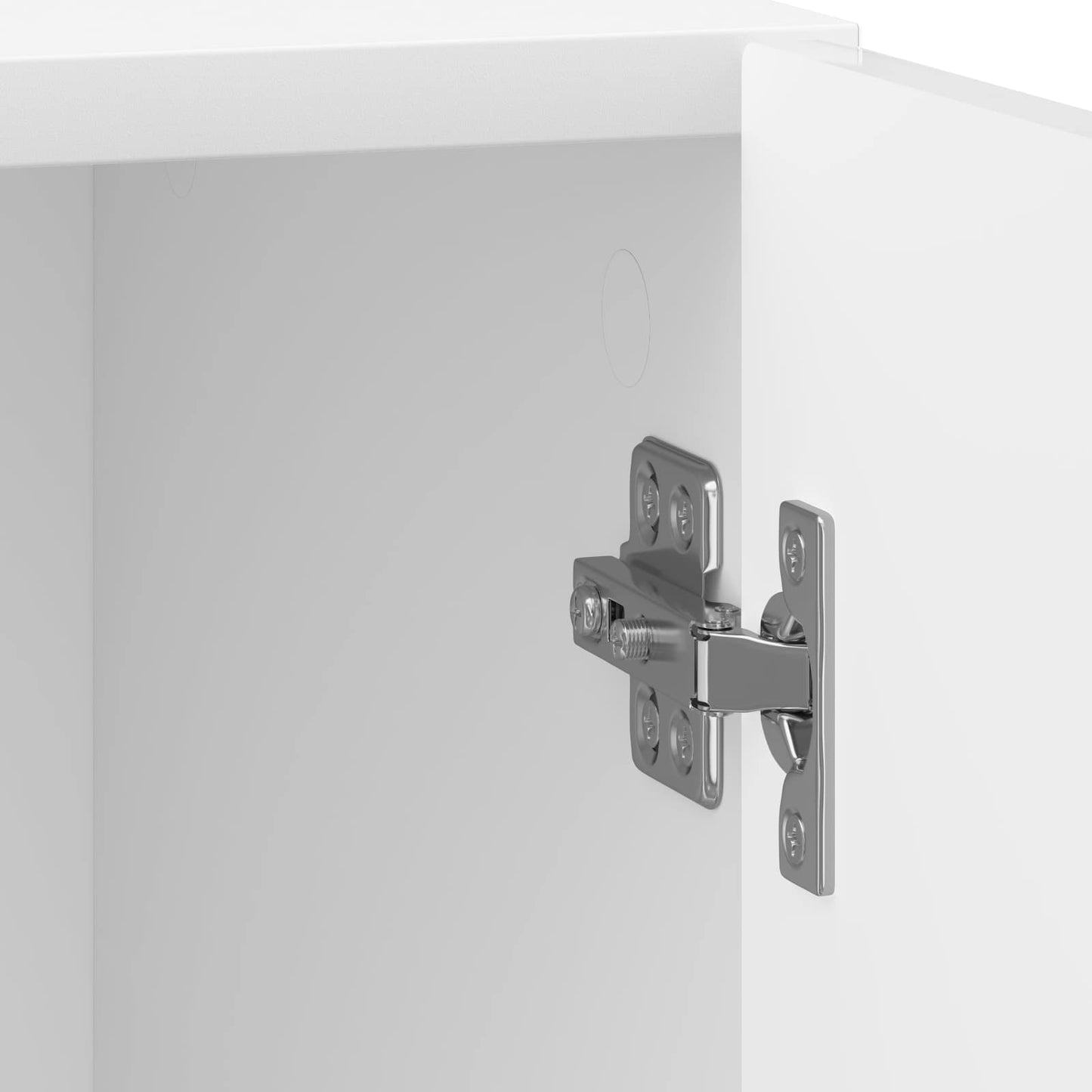 Natskab 2 pcs Hvid højglans 43 x 34,5 x 50 cm Konstrueret træ