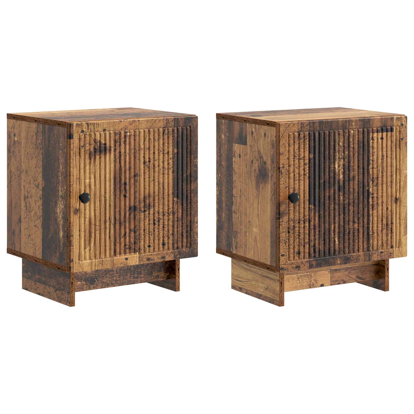 Natskab 2 pcs Gammelt træ 43 x 34,5 x 50 cm Konstrueret træ billede