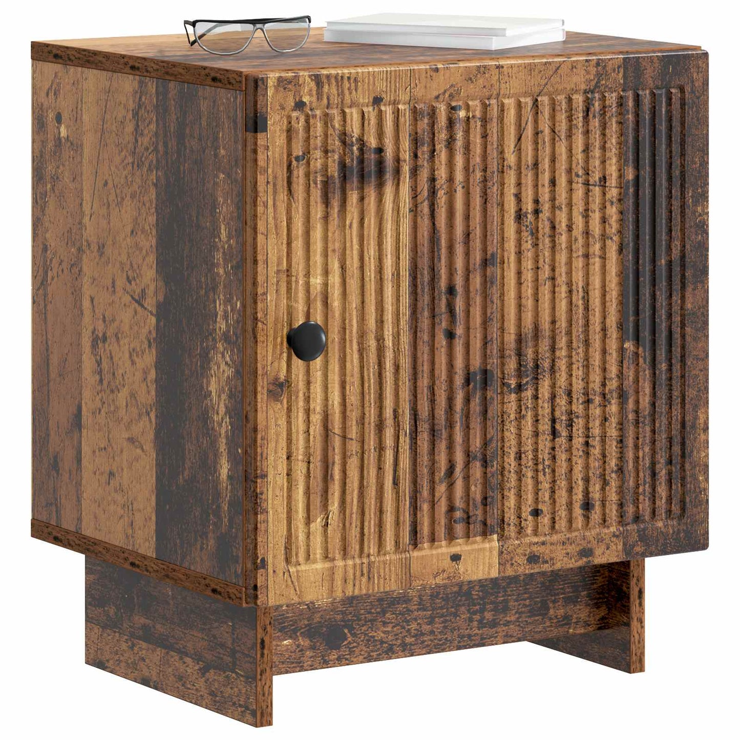 Natskab 2 stk. Gammelt træ 43 x 34,5 x 50 cm Konstrueret træ