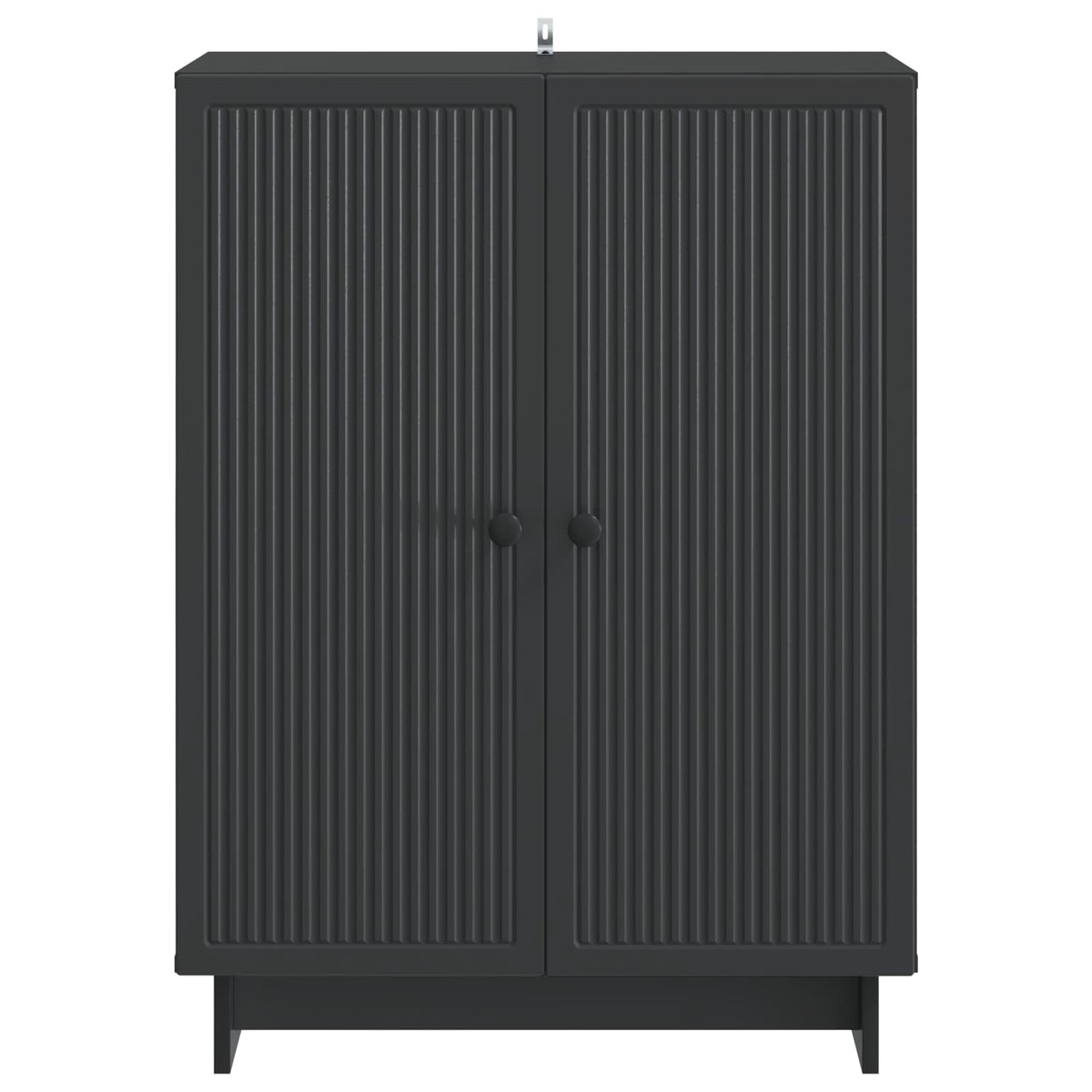 Sideboard Sort 66 x 34,5 x 90 cm Konstrueret træ