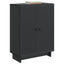 Sideboard Sort 66 x 34,5 x 90 cm Konstrueret træ
