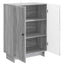 Sideboard Grå sonoma-eg 66 x 34,5 x 90 cm Konstrueret træ