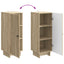 Sideboard Sonoma-eg 33 x 34,5 x 90 cm Konstrueret træ