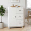 Sideboard Hvid 66 x 34,5 x 90 cm Konstrueret træ