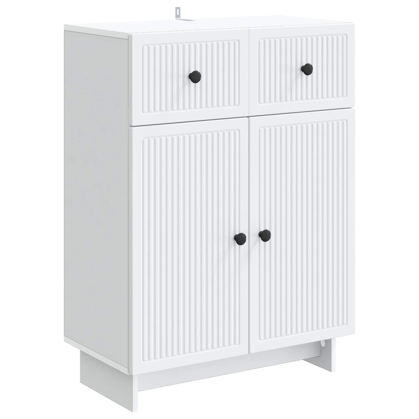 Sideboard Hvid 66 x 34,5 x 90 cm Konstrueret træ