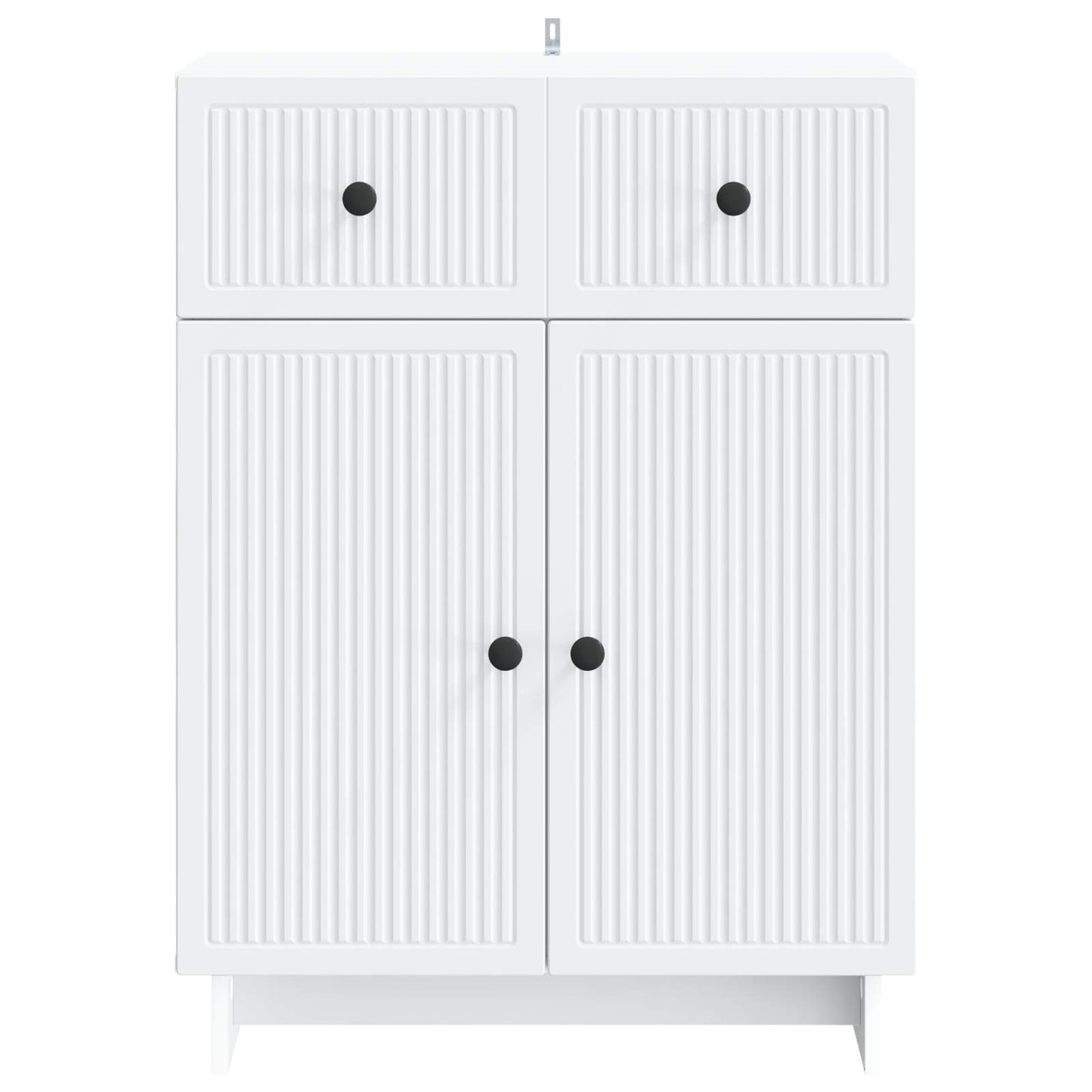 Sideboard Hvid 66 x 34,5 x 90 cm Konstrueret træ