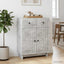 Sideboard med skuffe Betongrå 66 x 34,5 x 90 cm Konstrueret træ
