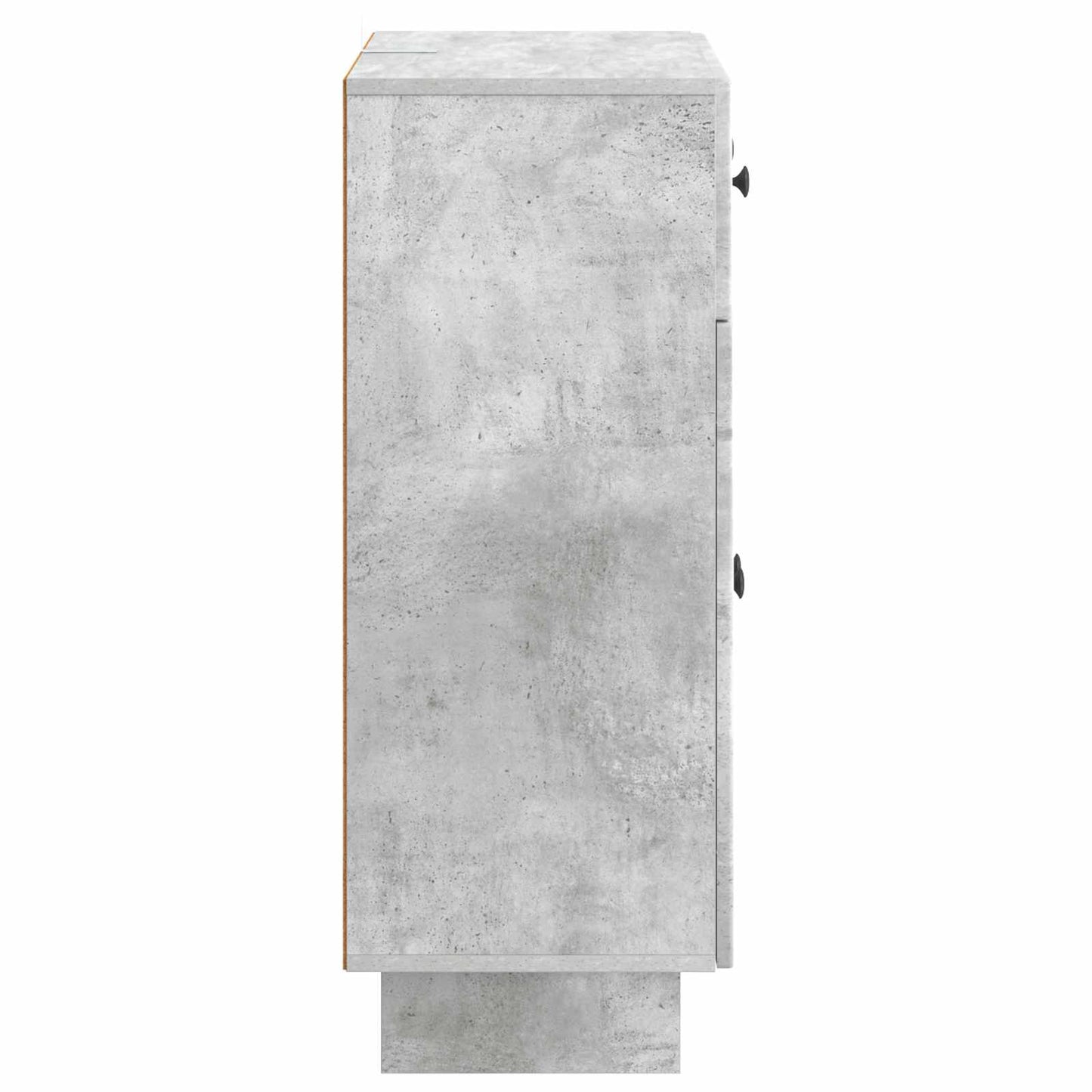 Sideboard med skuffe Betongrå 66 x 34,5 x 90 cm Konstrueret træ