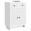 Sideboard Hvid højglans 66 x 34,5 x 90 cm Konstrueret træ
